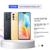 Điện thoại vivo V23 5G, sạc nhanh 44W, pin 4200mAh, bộ nhớ trong 256GB, vi xử lý MediaTek Dimensity 920