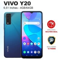 Điện thoại Vivo Y20 6.51" (4GB/64GB) Chính hãng mới 100% Có Tiếng Việt - 1 Đổi 1 - Bảo Hành 1 Năm JK001