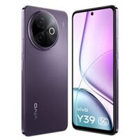 Điện thoại Vivo Y39 5G (Màu Tím Hoa Sen, 8GB RAM, 256GB bộ nhớ) - Không phí trả góp EMI/Khuyến mãi đổi cũ lấy mới hấp dẫn.