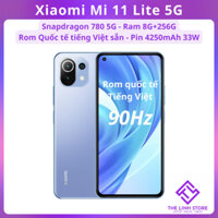 Điện thoại Xiaomi Mi 11 Lite 5G Rom Quốc tế tiếng Việt - Snapdragon 780G ram 8G 128G