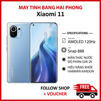 Điện thoại Xiaomi Mi 11 rom quốc tế RAM 8/256GB chip Snapdragon 888 5G màn hình AMOLED 2K 120Hz