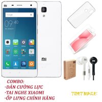 Điện Thoại Xiaomi Mi 4 Ram 3Gb Rom 16Gb - Tặng kèm ốp lưng Tai nghe  Kính cường lực - Có sẵn Tiếng Việt