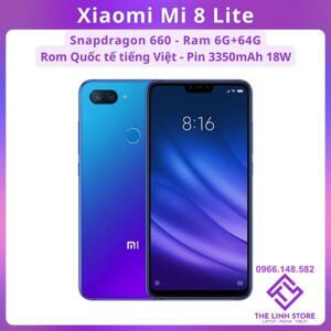 Điện thoại Xiaomi Mi 8 Lite - 4GB RAM, 64GB, 6.26 inch