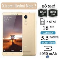 Điện thoại Xiaomi Note 3 Ram 3GB/32GB chơi game liên quân freefire mượt