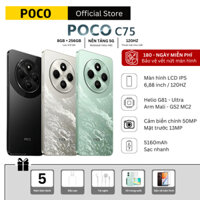 Điện Thoại XIAOMI POCO C75 (8GB+256GB) | Màn hình 6.88" | Pin 5160mAh | Camera kép 50MP