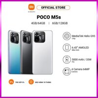 Điện thoại Xiaomi POCO M5s Màn hình AMOLED | MediaTek Helio G95 | Sạc nhanh 33W