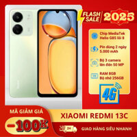 Điện thoại Xiaomi Redmi 13C CHÍNH HÃNG 8GB/256GB - Mới 100%, Bảo hành 1 năm, Full Box & Seal