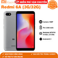 Điện thoại Xiaomi Redmi 6 6A Ram 3GB bộ nhớ 32G Ram 2GB bộ nhớ 16G cảm biến vân tay chơi game mượt pubg liên minh Free fire fifa có tiếng Việt bảo hành 12 tháng