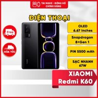 Điện thoại Xiaomi Redmi K60 (Bảo Hành Vàng MobileCity 12 Tháng) - Chip Snapdragon 8+ Gen 1