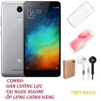 Điện Thoại Xiaomi Redmi Note 3 Ram 3gb Rom 32Gb - Tặng kèm Kính cương lực Ốp lưng Tai Nghe - Có sẵn Tiếng Việt