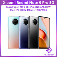 Điện thoại Xiaomi Redmi Note 9 Pro 5G ram 8G 256G màn 120Hz - Snapdragon 750G 5G