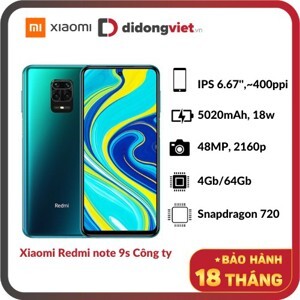 Điện thoại Xiaomi Redmi Note 9S 4GB/64GB 6.67 inch