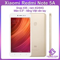 Điện thoại Xiaomi Redmi Note 5A màn 5.5 - Snap 435 ram 4G 64G