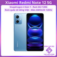 Điện thoại Xiaomi Redmi Note 12 5G Rom quốc tế - Snapdragon 4 Gen 1 màn AMOLED 120Hz