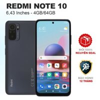 Điện thoại Xiaomi Redmi Note 10 (4GB/64GB) - Điện thoại mới nguyên seal - test 7 ngày -bh 1 năm