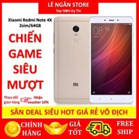 Điện Thoại XIAOMI REDMI NOTE 4X 2Sim/64Gb  Full Tiếng Việt  Màn hình IPS LCD HD Android 7.0 (Nougat) -CPU Snapdragon 435 8 nhân - PIN 4100MHA