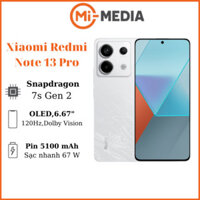 Điện thoại Xiaomi Redmi note 13 Pro 5G Snapdragon 7s Gen 2 camera 200 mp sạc nhanh 67W