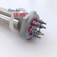 Điện trở củ ren phi 52, còng gia nhiệt phi 52, thanh điện trở ren phi 52 6kw cho nồi hơi, nồi hấp...