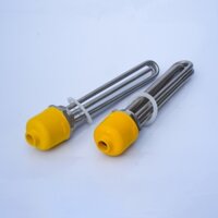 Điện trở củ ren, thanh nhiệt phi 48 sợi đốt Inox 304, chiều dài 25cm dùng cho lò hơi và đun nước sôi