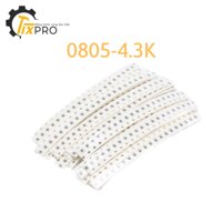Điện trở dán 0805 4.3K 1%  2.0x1.2mm (50c).