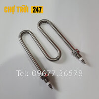 Điện trở đun nước chữ M công suất 2kw/ 3,5kw điện áp 220V chất liệu inox 304 dùng cho nồi hơi,nồi đun nước,nồi phở