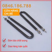 Điện trở sấy khô chữ U chiều dài 50cm, công suất 2Kw/2.5Kw có cánh tản nhiệt