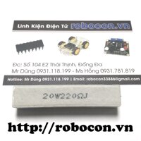 Điện trở sứ 220 Ohm 20W