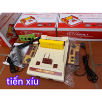 điện tử 4 nút fc compact cổng AV tặng 1 băng 133 trò Máy game cắm băng 4 nút cổ xưa chơi mario tank contra ninja cứu mẹ