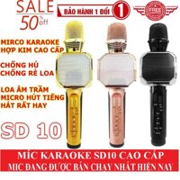 dienmayxanh - Mic Karaoke kèm loa Bluetooth - Microphone Karaoke Bluetooth Kèm Loa SD-10 Giá Rẻ ( Model mới 2020 ) [bonus]