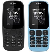 ĐiệnThoại Nokia 105 2 Sim 2017 Chính Hãng - Bảo Hành 12 Tháng - Kèm Pin Sạc