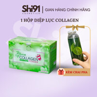 Diệp Lục Collagen Powder Green Family Hộp 30 gói - hỗ trợ cải thiện nội tiết tố | Shi91 Cosmetics