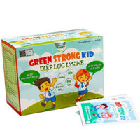 Diệp Lục Lysine Green Strong Kid hộp 20 gói - Bổ Sung Chất Xơ Từ Rau Xanh Giúp Bé Ăn Ngon, Hết Táo Bón