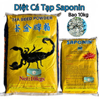 Diệt cá tạp Saponin (Hải Bình) Bao 10kg - Diệt cá tạp, ốc, hến, động vật nguyên sinh gây b.ệnh trong ao nuôi