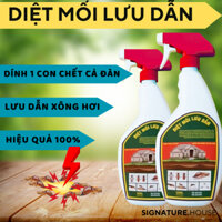 DIỆT MỐI LƯU DẪN, CÓ TÍNH LƯU DÂN XÔNG HƠI TẬN VÀO SÂU NGÓC NGÁCH NHỮNG NƠI MỐI SINH ĐẺ VÀ TRÚ ÂN