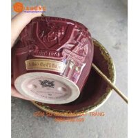 Điếu bát chivas 21 bọc đồng gốm sứ bát tràng - Đỏ mận