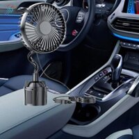 Điều chỉnh giá đỡ cốc phía sau với quạt xe tải cổ ngỗng linh hoạt USB