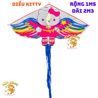 DIỀU HÌNH KITTY SIZE ĐẠI NGANG 1M5 X DÀI 2M3 ( TẶNG CUỘN DÂY THẢ DIỀU 50M ) Y ẢNH