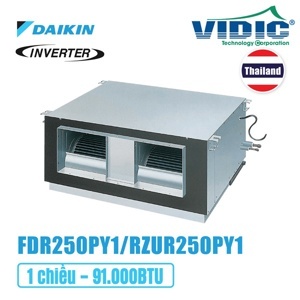 Điều hòa Daikin Inverter 100000 BTU 1 chiều FDR250PY1 gas R-410A