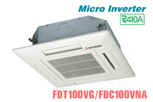 Điều hòa âm trần Mitsubishi 36000 BTU 2 chiều Inverter FDT100VG/FDC100VNA gas R-410A