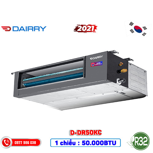 Điều hòa âm trần nối ống gió Dairry 50000 BTU 1 chiều D-DR50KC
