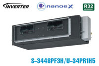 Điều hòa âm trần nối ống gió Panasonic 34000BTU 1 chiều inverter, điều khiển dây bên ngoài, điện 1 pha S-3448PF3H/U-34PR1H5+CZ-RTC4