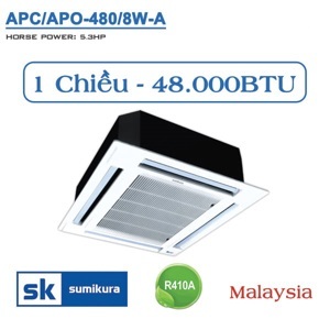 Điều hòa Sumikura 48000 BTU 1 chiều APC/APO-480 gas R-410A