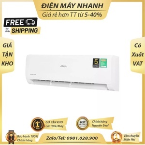 Điều hòa Aqua 9000 BTU 1 chiều Inverter AQA-KCRV10TK gas R-32