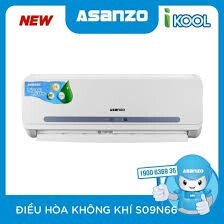 Điều hòa Asanzo 9000 BTU 1 chiều S09N66 gas R-410A