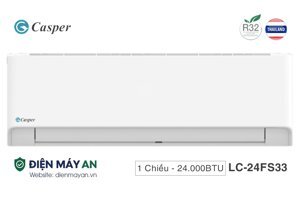 Điều hòa Casper 24000 BTU 1 chiều LC-24FS33 gas R-32