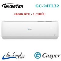 Điêu hòa Casper 24000 btu Inverter 1 Chiều Gas 32 GC-24TL32