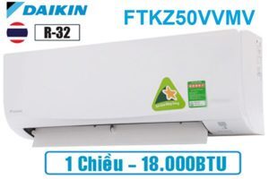 Điều hòa Daikin Inverter 18000 BTU 1 chiều FTKZ50VVMV gas R-32