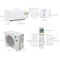 Điều hòa Daikin 1 chiều Inverter 12.000BTU FTKC35TAVMV/RKC35TAVMV