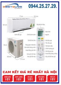 Điều hòa Daikin 12000 BTU FTF35XAV1V Mới 2023