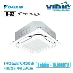 Điều hòa Daikin Inverter 18000 BTU 1 chiều FFFC50AVM/RZFC50DVM gas R-32 - Điều khiển không dây BRC7M531W86